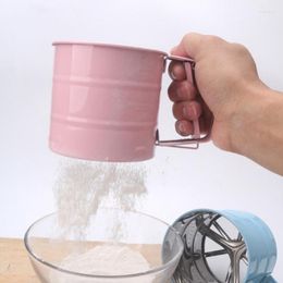 Baking Tools Handheld Flour Sieve Cup Stainless Steel Mesh Shaker Powdered Sugar Icing Bread Cake Pastry Kitchen Tool Gadget