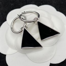 Heart Gutta Percha Earrings Triangle Designers Earrings Fashion Womens Accessories Hoop Ear Studs Luxury Men Women Stud