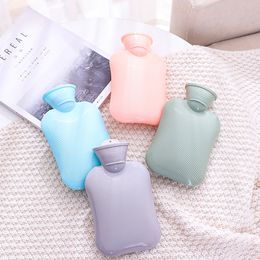 Rubber Hot Water Bottle Transparent Hot Water Bag 500ML for Menstrual Cramp