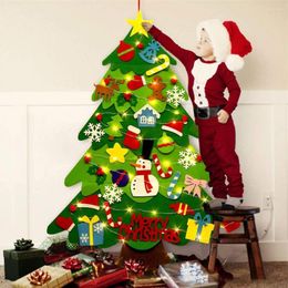 Christmas Decorations Tree Lightweight Eye-catching Compact Beautiful Wide Application DIY Party Favour Felt Xmas For Festival