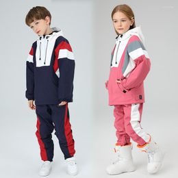 Skiing Jackets 2022 Winter Kids Ski Suits Girls Warm Snowboard Boys Windproof Waterproof Set Workwear Clothes Snow Pants