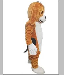 2022 factory direct new lovely beagle Mascot Costume Cartoon Yellow Dog Character Mascot Clothes Christmas Halloween Party Fancy Dress