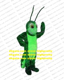 Smart Green Grasshopper Mascot Costume Mascotte Katydid Locust Cricket Acridid Adult With Two Long Tentacles No.2569