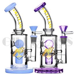 8 inches hookahs Toro glass bong honeycomb bongs 5mm thick mini glass water pipe fab egg smoking pipes wax oil rigs heady dab rig with quartz nail