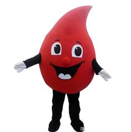 High quality hot Red Drop of blood mascot costume Fancy Dress Halloween fantasia mascot costume for Public welfare activities&Valentine