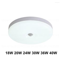 Ceiling Lights 18/40W Modern LED PIR Motion Sensor Lamps Night Light Fixtures For Entrance Balcony Corridor Lamparas