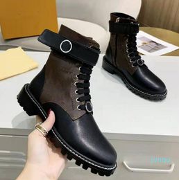 Super Mini Boots Louiseity Fashion Women Decorative Flat Heel Winter Thick Sole Leather Warm Wool High Heel Snow