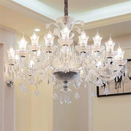 Chandeliers Vintage Crystal Pendant Chandelier Lighting For Living Room Diningroom Bedroom Lamp Modern Candle Luxury Villa El