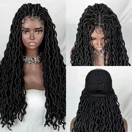 28inch Natural Synthetic Dreadlocks Lace Front Wigs Lace Frontal Braid Hairstyles Wig BZ5