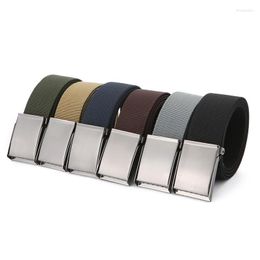 Belts Iron Flap Buckle Belt European And Men's Army Fan Joker Leisure For Men Luxury Designer Brand