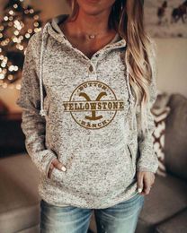 Kadın Hoodies Sweatshirts 2022 YENİ BASKI TASARIMI Heather Grey Kadın Kazak T221020