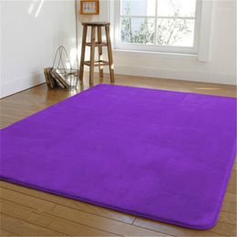 Carpets Rectangular 100 X200cm Coral Fleece Bedroom Carpet Bed Non-slip Blanket Floor Mat Short Hair Rug Easy To Care Yoga