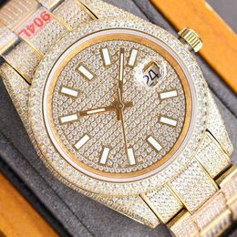 Wristwatches Diamond Mens Watch Automatic Mechanical Watch 40mm VVS1 GIA Lady Wristwatch Made Of 904L Stainls Steel Montre de Luxe7BXD