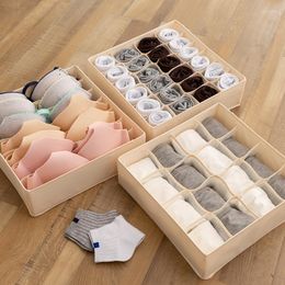 Storage Drawers Home Fabric Underwear Bra Box Bedroom Scarf Socks Tie Separated Multi-collapsible Drawer Finishing No Cover