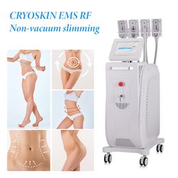 NEW Cryo EMS RF body Slimming Machine 4 Cooling Pads Plates Cryolipolysis Cellulite Removal