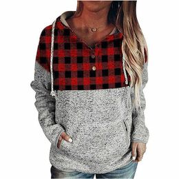 Women's Hoodies Sweatshirts Autumn/Winter 2022 Christmas Print Long Sleeve Pullover Hooded Women's Sweatshirt T221020