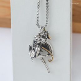 Pendant Necklaces Creative Design Succubus Necklace For Men And Women Fashion Trend Gothic Punk Hip Hop Rock Accessories Jewelry Gift