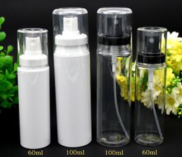 wholesale empty PET atomizer spray bottle round clear sprayers bottle 60ML 100ML 120ML SN683