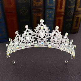 Headpieces Bling Beaded Crystal Wedding Crowns Bridal Diamond Jewellery Rhinestone Pearls Headband Hair Crown Girls Women Proms Party Tiaras