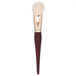 Makeup Brushes E03 Professional Handmade Brush Soft Saikoho Goat Hair Angled Contour Red Sandalwood Handle Make Up