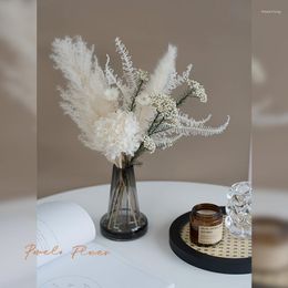 Decorative Flowers Pampas Grass Decor Preserved Gypsophila Dried Bouquet Modern Real Plant Wedding Marriage Flower Leaves