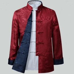 Ethnic Clothing Mens Chinese Jackets Shanghai Tang Traditional For Men Uniform Q126