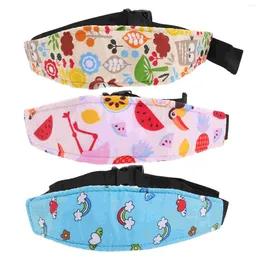 Bandanas 3pcs Infant Stroller Head Supports Safety Sleeping Fixing Headband For Baby