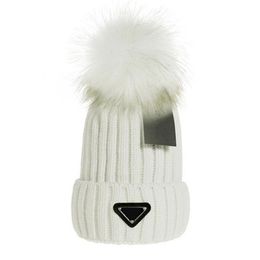 Designer Winter Knitted Beanie Woollen Hat Women Men Chunky Knit Thick Warm faux Beanies Hats Female Bonnet Beanie Caps 7 Colours PM-1