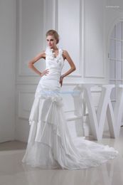 Wedding Dress Arrival 2022 Woman Halter Custom Size/color Bridal Small Train White Mermaid