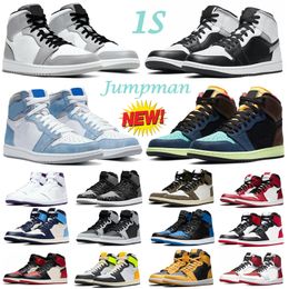 Jumpman 1 1s Scarpe da basket Og Chicago Light Smoke Gray Personality Sneaker Sneakers Tineri da uomo EUR 36-47