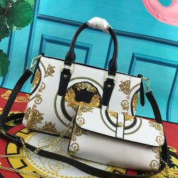 Women shoulder crossbody tote bags handbags chain bag fashion luxury top quality large capacity genuine leather shopping bag purse 2pcs/set xiaoxu-1021-210