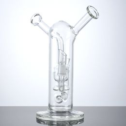 Sidecar Neck Hookahs Splashguard Inline Perc Unique Design Percolator Dab Rigs Oil Rig Both Herbs And Concentrates With Bowl Nail Dome WP2285