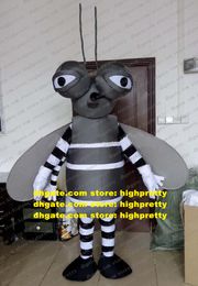 Costumes Mosquito Moustique Crane fly Mosca Mascot Costume Adult Cartoon Character Suit Shop Celebration Social Performance zz7450