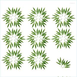 Decorative Flowers Wreaths Decorative Flowers Leaves Fake Plants Artificial Branches Simatedgreen Wall Outdoor Branch Screen House Dh7Dm