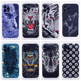 Fashion Fluorescent Noctilucent Cartoon Animal Luminous Cases for iPhone 15 14 13 pro 12 11 XR XS max Frosted Soft TPU Protective Phone Cover