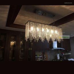 Pendant Lamps Modern Chandelier Lighting K9 Lustre Crystal Chandeliers Ceiling Led Lights For Home Art Deco Dining Room Nordic