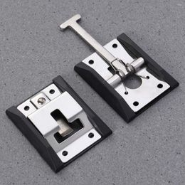 All Terrain Wheels 1 Pair Metal T-style Entry Door Catch Stainless Steel Holder For RV Camper Trailer