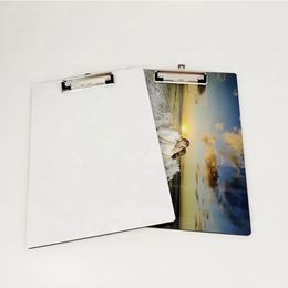 Sublimation A4 Clipboard Recycled Document Holder White Blank Profile Clip Letter File Paper Sheet Office Supplies RRA73