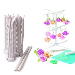 Bakeware Tools 3 Layer Flower Drying Rack Stand Cake Decorating Sugarcraft Fondant Detachable Paste Practical Baking Gadget