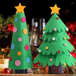 Christmas Decorations YOMDID 2022 Bottle Cover Cap Non-woven Tree Covers Dining Table For Home