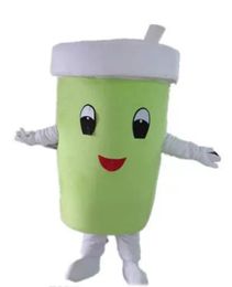 Mascot Costumes factory hot the head A green cup mascot cosutme for adult to wear