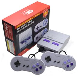 Super Classic SFC TV Mini console portatili per videogiochi portatili Sistema di intrattenimento per console di gioco 660 NES SNES