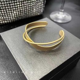 INS wave fashion bracelet Personalized Bangle Matte minimalist metal style design bracelets Classic Fashion Jewelry Exquisite gift Very