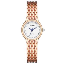 New Women Watch Fashion Rose Gold Stainless Steel Belt Watches Luxury Brand Casual Ladies Diamond Quartz Wristwatch reloj mujer239Q