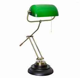 Table Lamps Retro Green LED Old Shanghai El Living Room Dining Bar Study Desk Bank Lamp