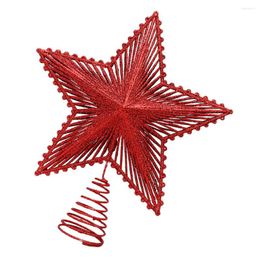 Christmas Decorations Tree Topper Star Holiday Xmas Toppers Treetop Ornaments Party Supplies Stars Glittered