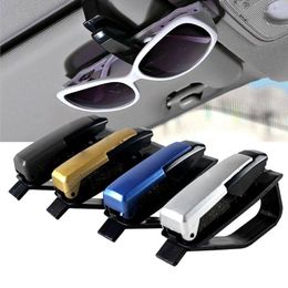Interior Accessories Universal Car Glasses Clip Sun Visor Mount Portable Sunglasses Holder Fastener Card Ticket Eyeglasses