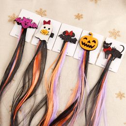 Cute Halloween Decoration Hairpin Cartoon Ghost Gifts Glitter Halloween Party Festival Headdress Mini Witch Cosplay Ornament