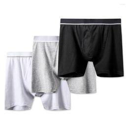 Underpants 4PCS/Lots Men Boxer Shorts Cotton Thicken Thermal Underwear Bugle Pouch Sleep Bottoms Calzoncillo Hombre Trunks