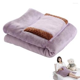 Blankets Electric Blanket USB Charging Heated Throw 5V Portable Winter Warm Heating With Pocket For Home Office Use Safe